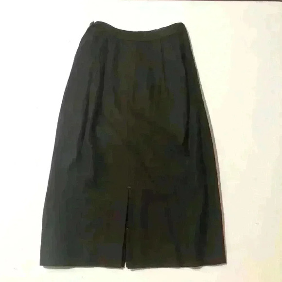 NWT Vintage Britannia 40s 50s 60s Doeskin Flannel Wool Pencil Skirt 22” Waist - Picture 2 of 7